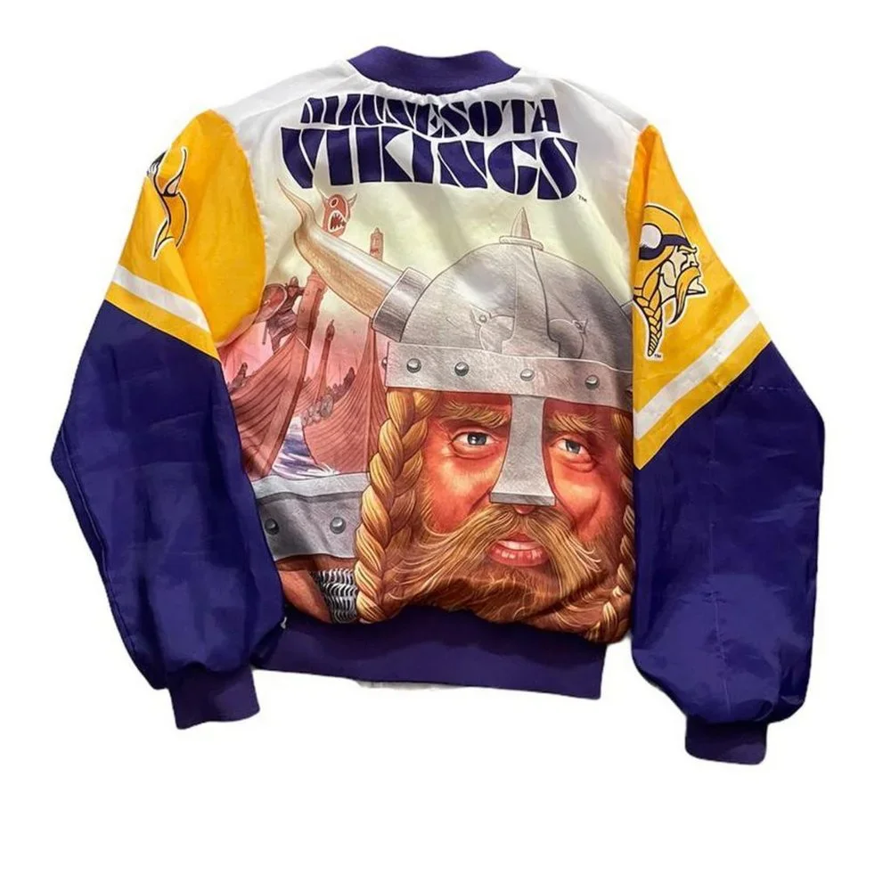 Size Small Men Vintage Minnesota Vikings NFL Fanimation Jacket