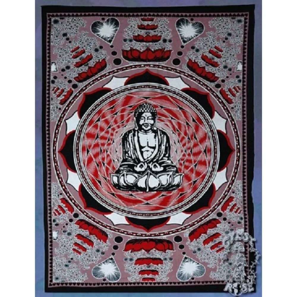 New Meditating Buddha Tapestry Room Decor Wall Hanging GIFT Zen Yoga Peace Lotus