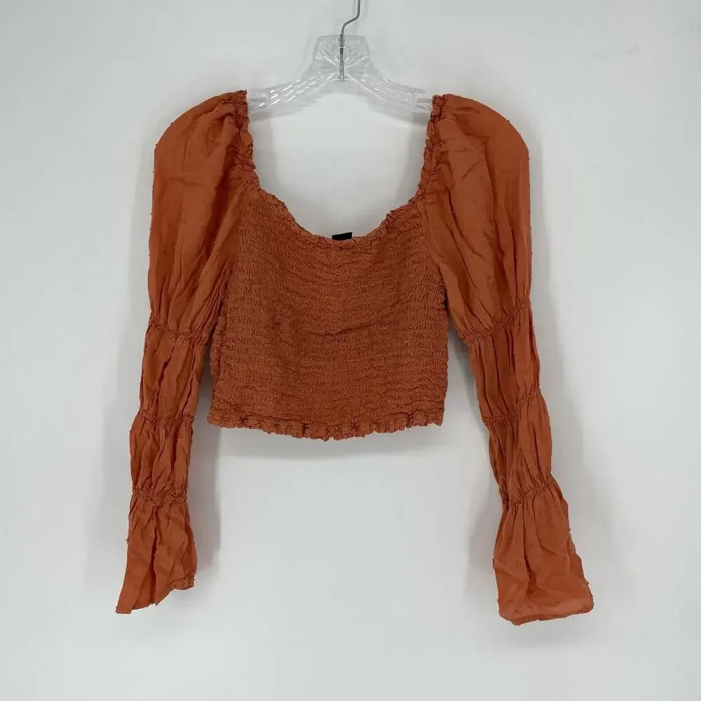 Wild Fable Long Sleeve Crop Top Size Small
