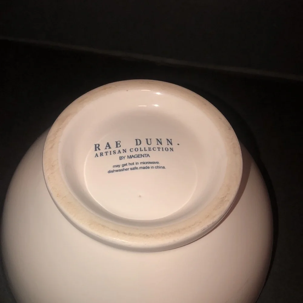 Rae Dunn Artisan Collection by Magenta Small Footed Bowl “More Please”