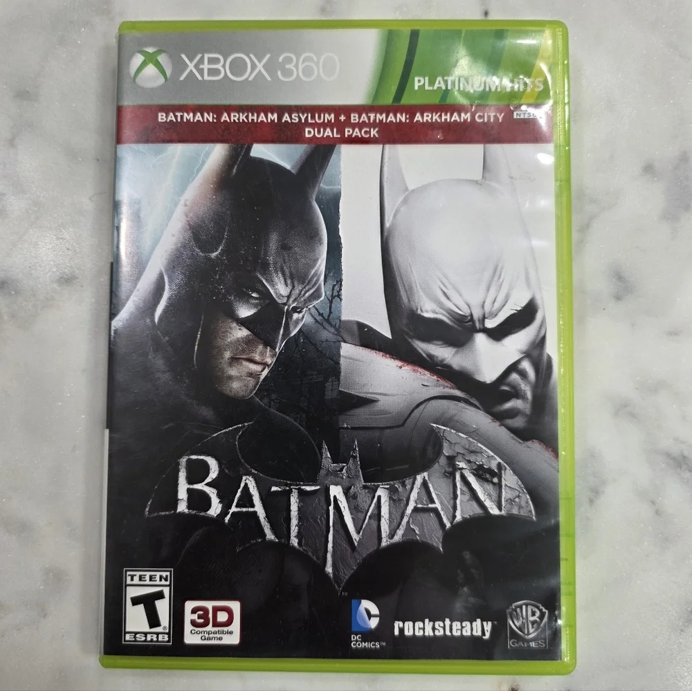 Batman: Arkham Asylum + Arkham City Dual Pack (Xbox 360) Platinum Hits GOTY