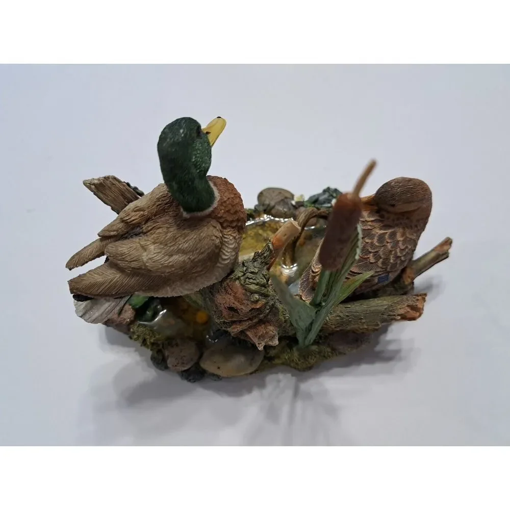 Vintage Lenox Mallards at Cattail Pond Ducks Sculpture‎ Figurine
