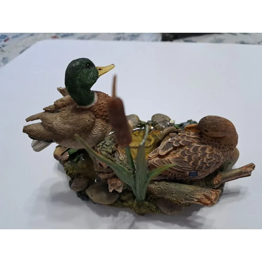 Vintage Lenox Mallards at Cattail Pond Ducks Sculpture‎ Figurine