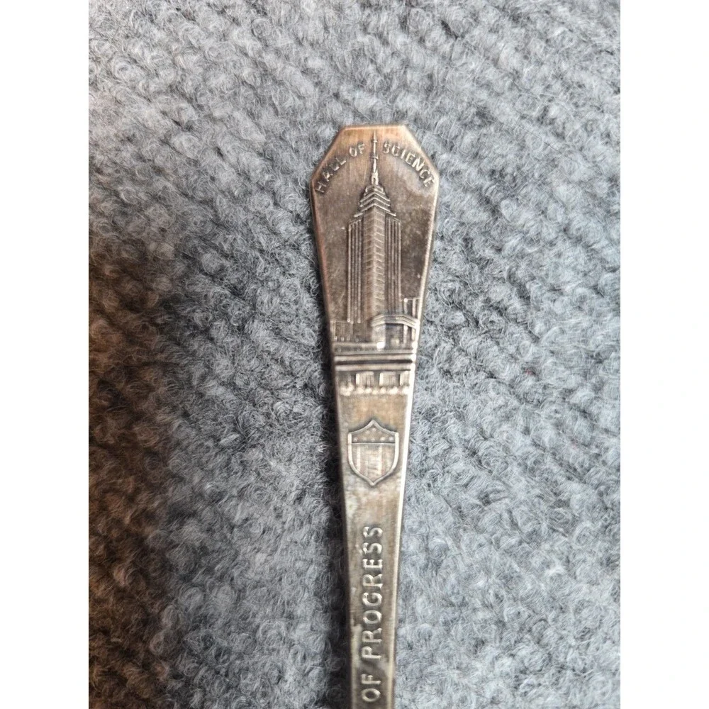 Vtg 1933 Chicago A Century of Progress Silver Plate Spoon