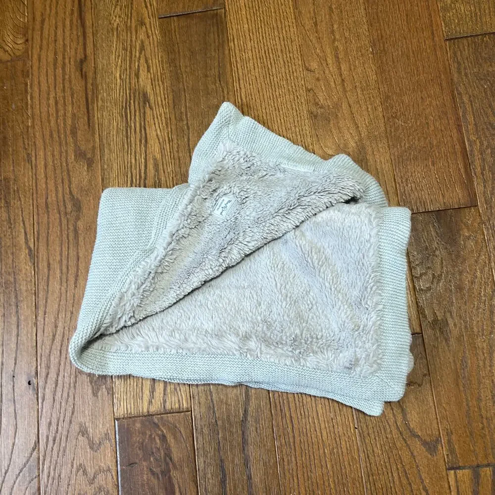 Mayoral Newborn Reversible Gray Baby Blanket Lovey