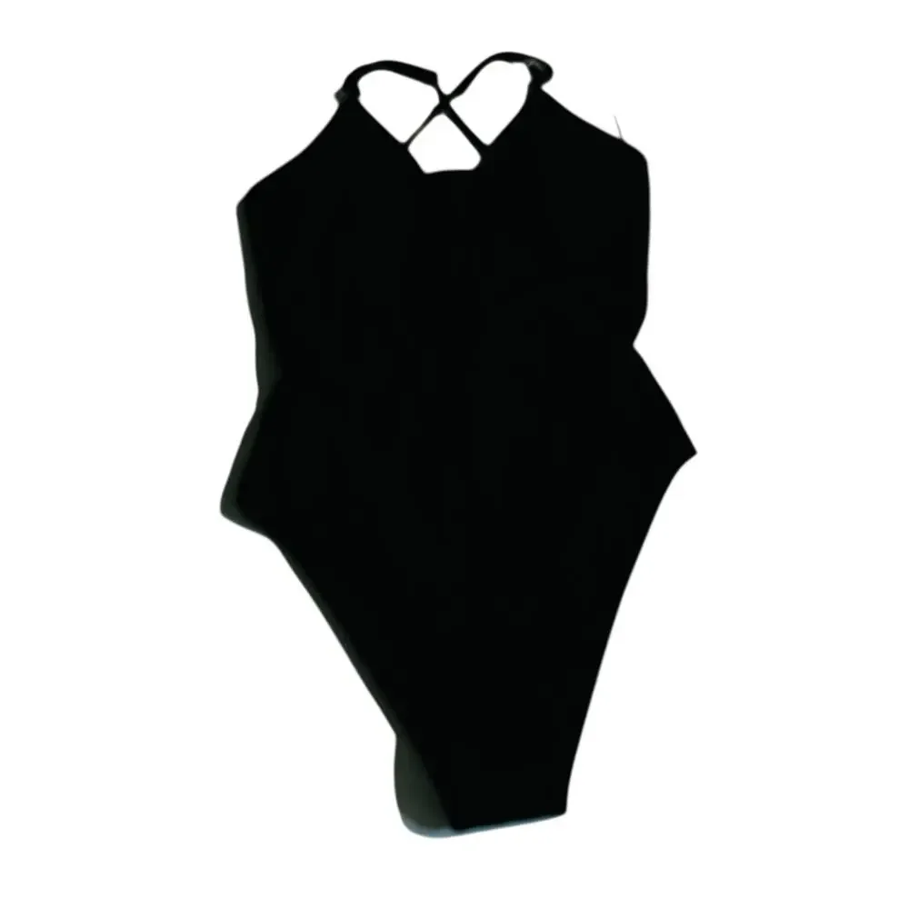Buffbunny Collection Black Strappy One Piece Swimsuit Size XS NWT