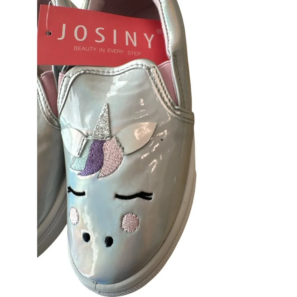 Kids Shoes Bundle Josiny Unicorn Slip-On + Mini Melissa Jelly Ballet Flats Sz 13