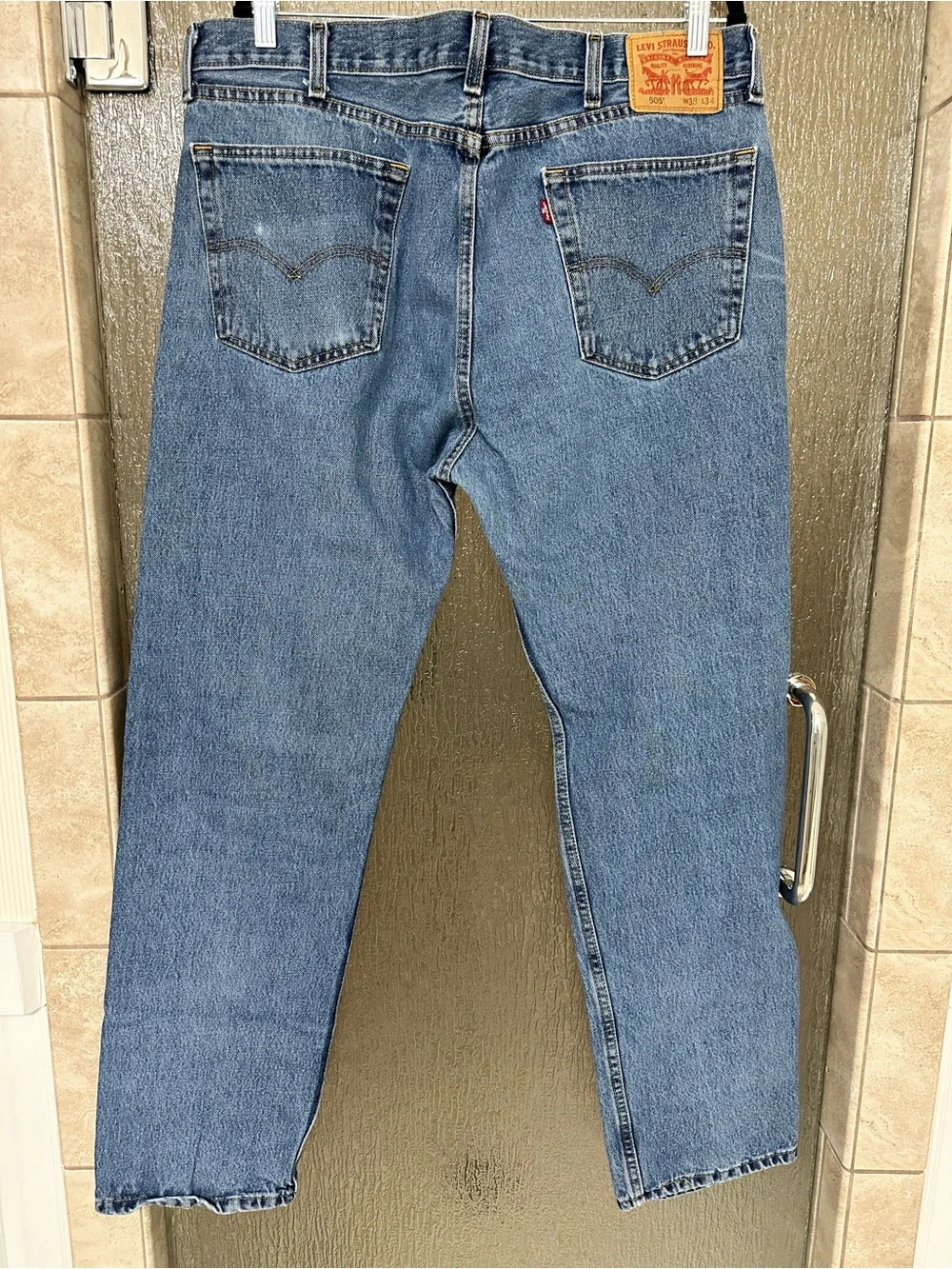 Levi's Men’s 505 Blue Straight-Leg Jeans