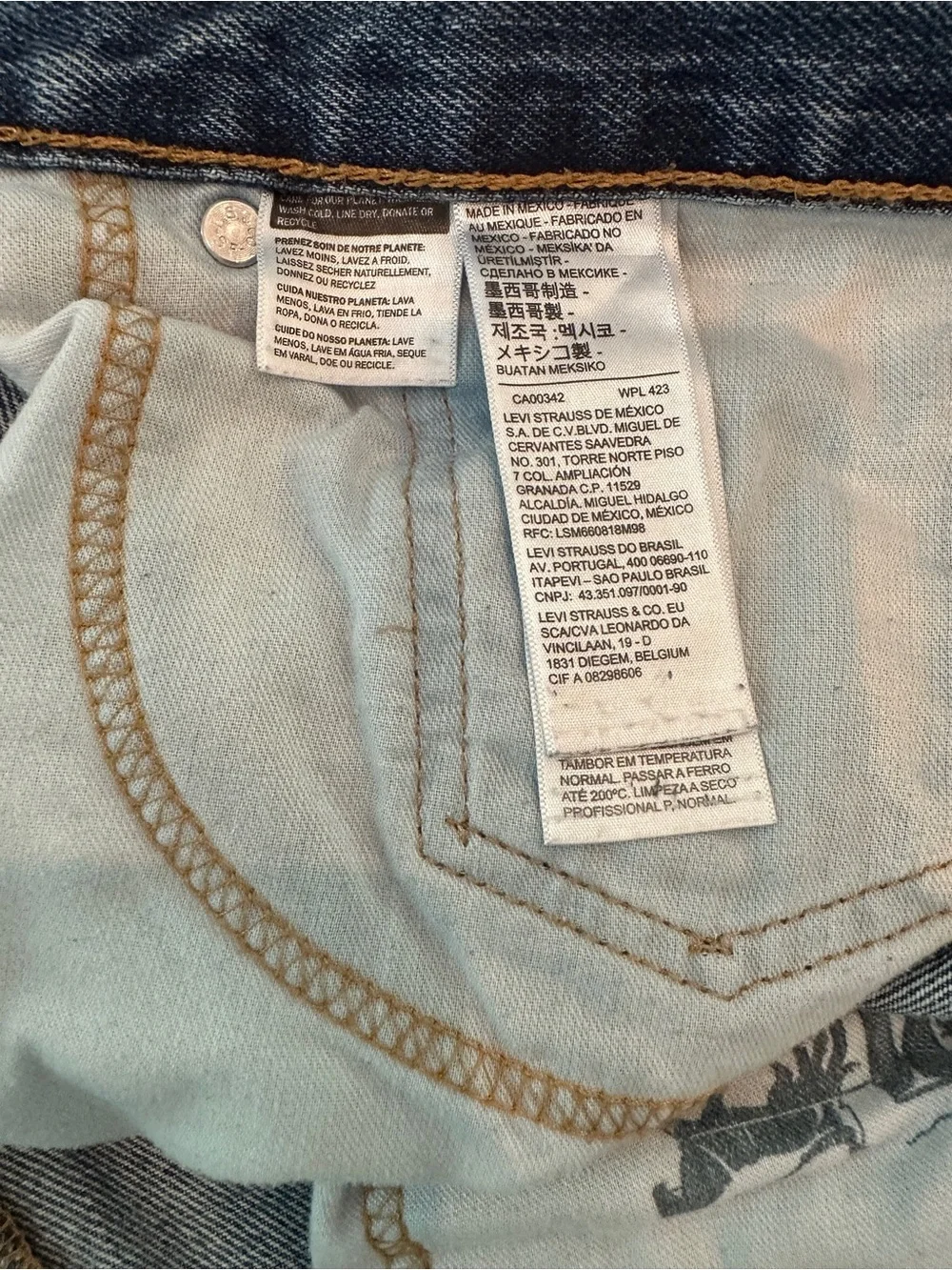 Levi's Men’s 505 Blue Straight-Leg Jeans