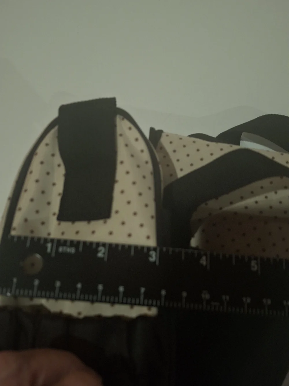 Black and Cream Polka Dot Tote Diaper Bag with Embroidered Tiger