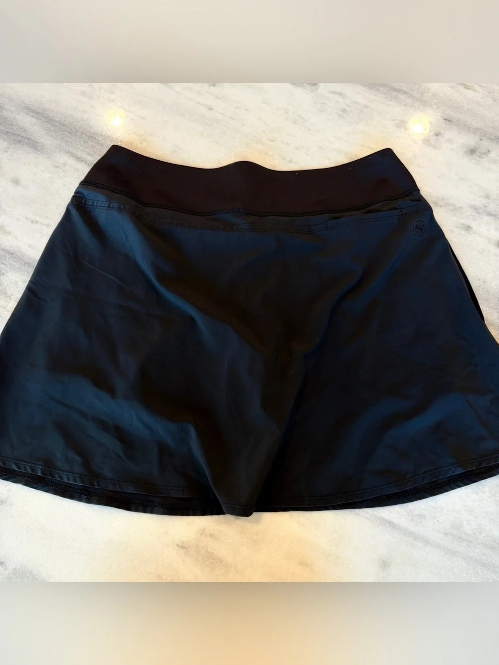 Puma Women’s Black Golf Athletic Skirt Skort Built in Shorts Tennis Size Large