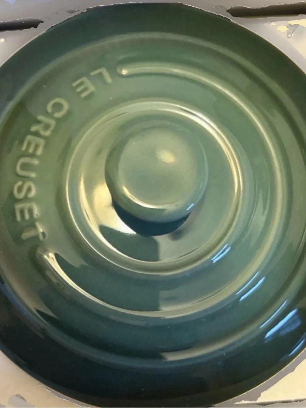 Le Creuset Mini Round Cocotte Artichaut 8oz 250mL Stoneware New Green