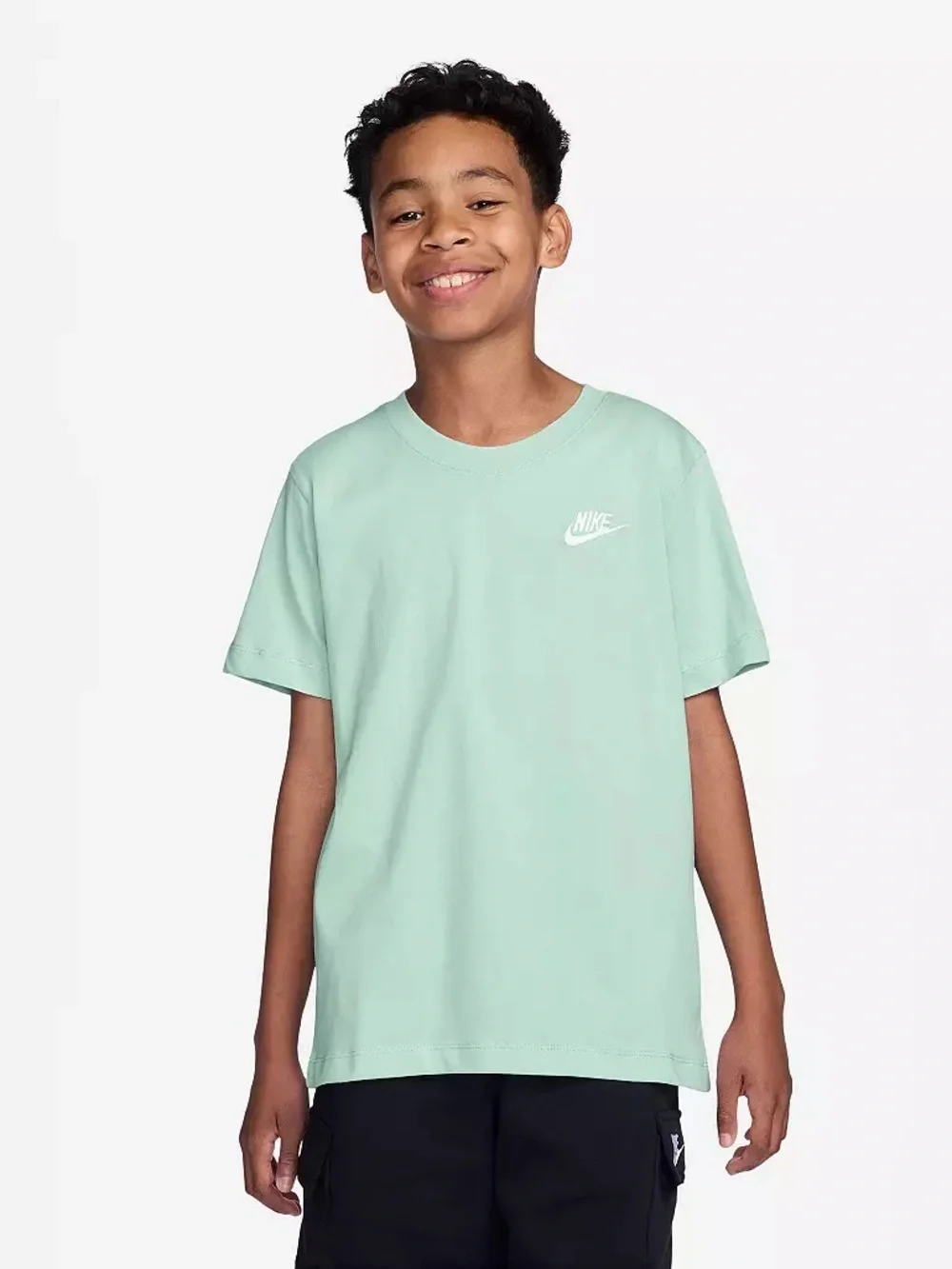Nike Kids Mint Green Logo Tee