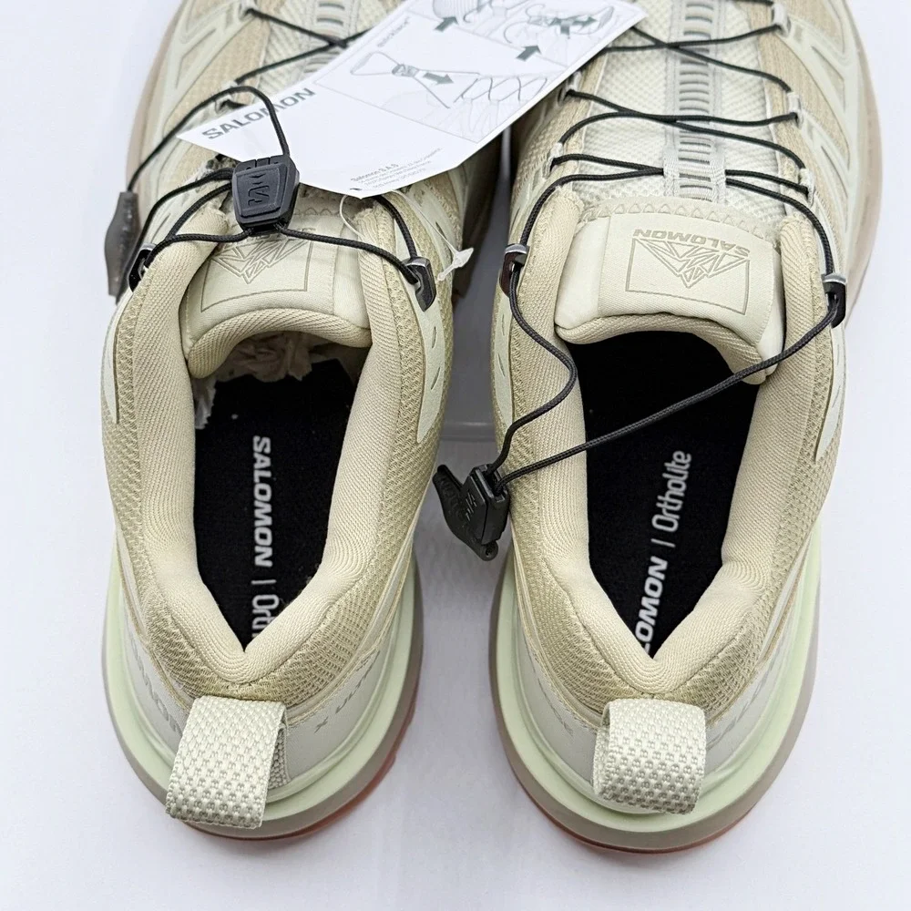 Salomon Beige and Peach Trail Running Shoes
