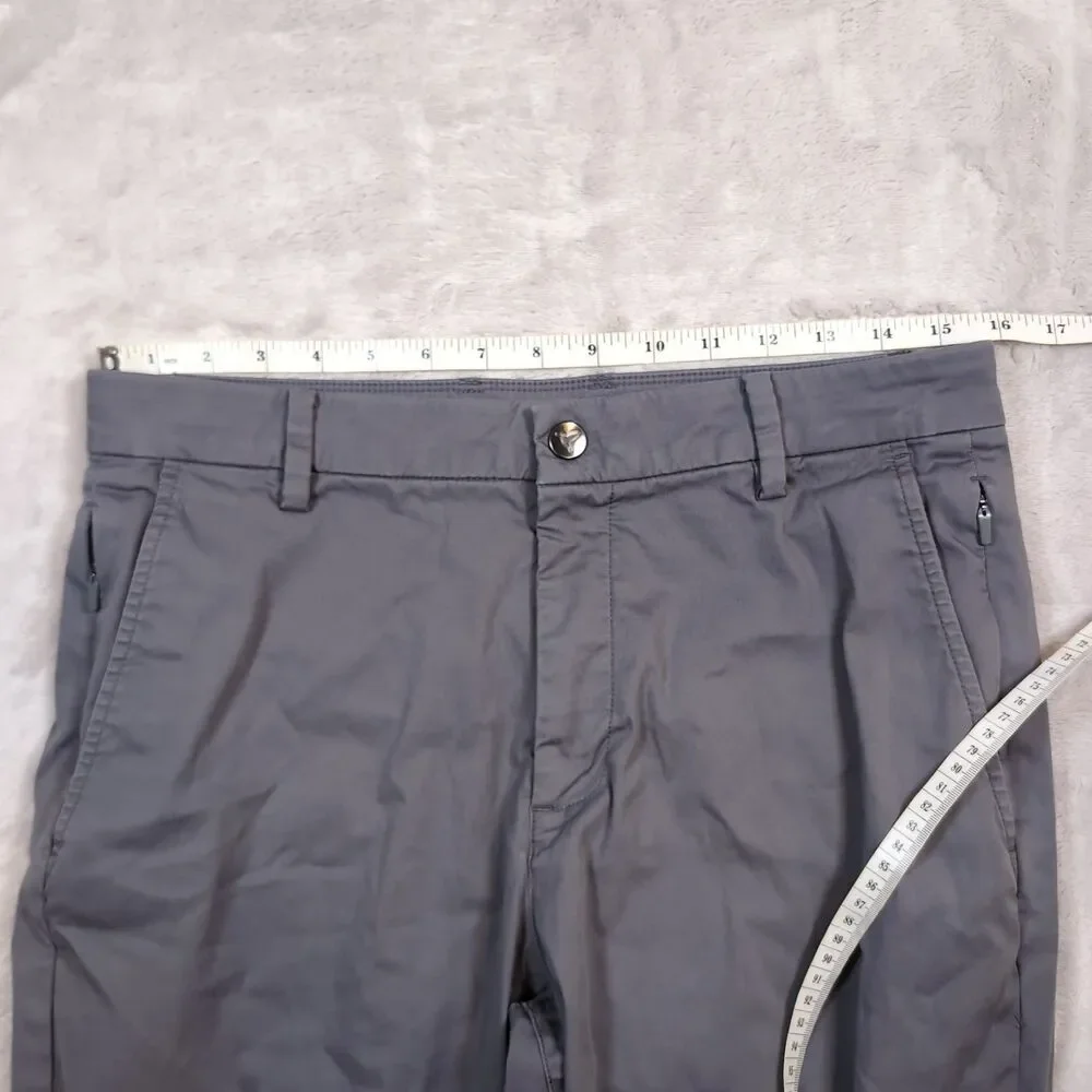 Birddogs Golf Pants Mens 32x34 (32x32) Gray Lined Chino Stretch Tech Performance