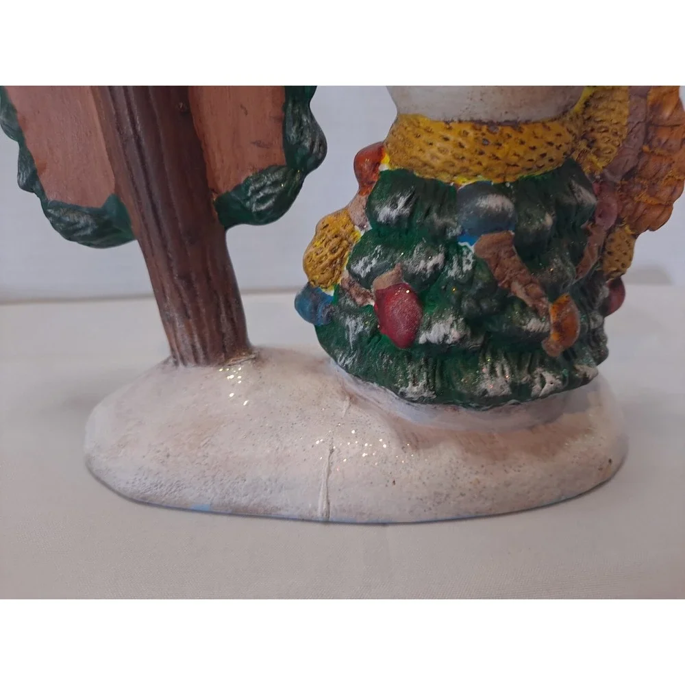 Hand Painted Snowman As A Christmas‎ Tree O Christmas Tree Ceramic Figure