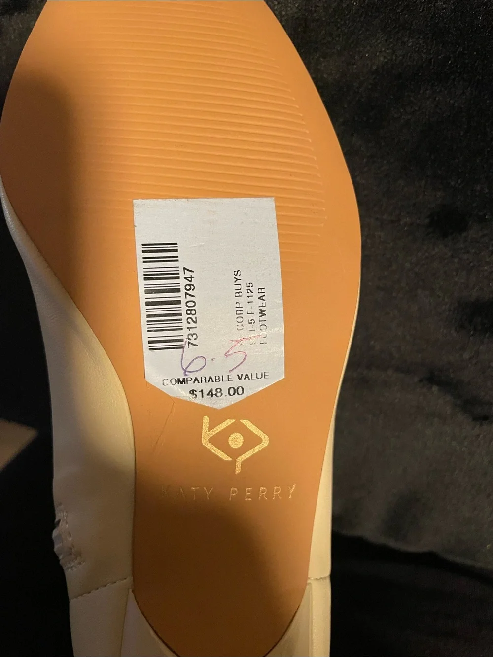 Katy Perry brand new Women's Over-the-Knee Cream Boots with Gold Toe Cap