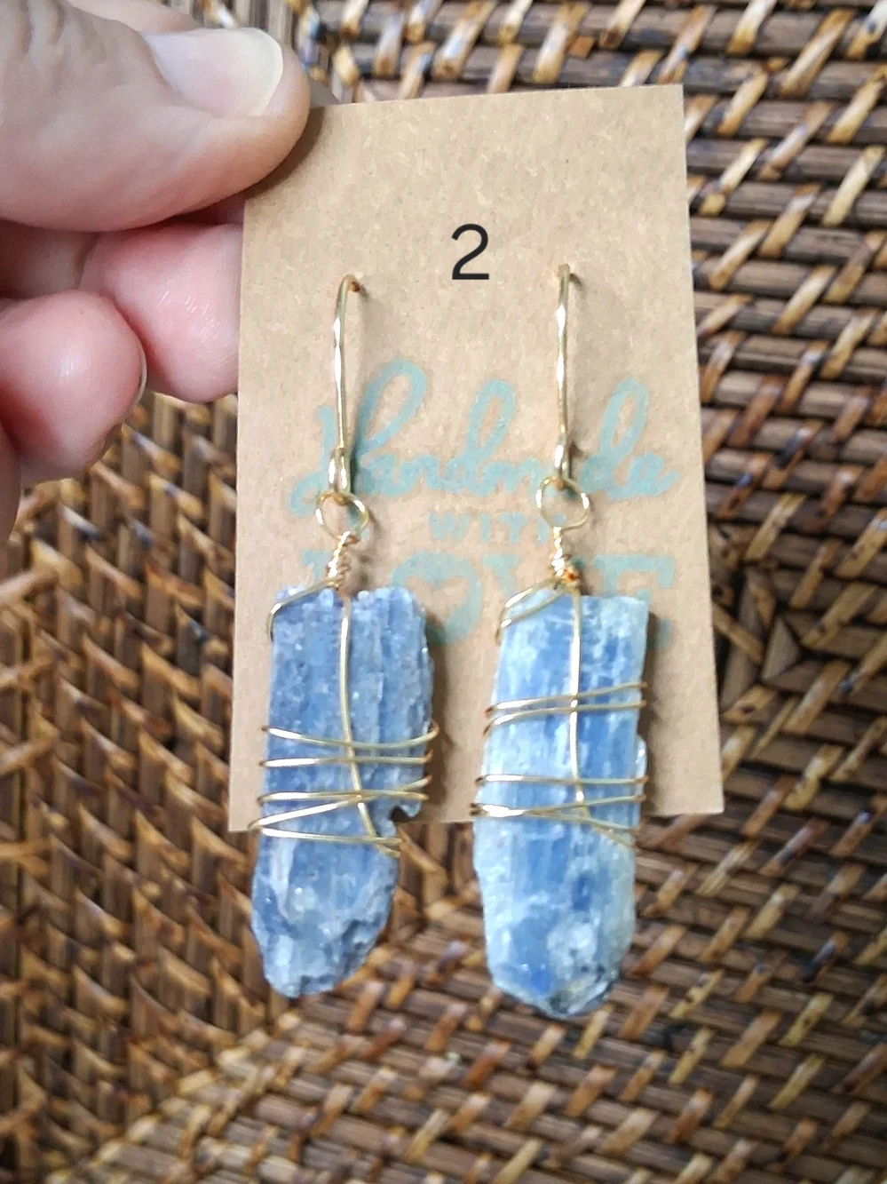 Handmade dangle raw