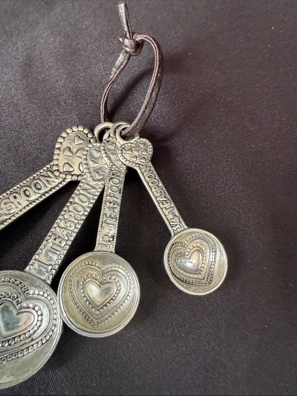 GANZ Silver-Tone Heart Measuring Spoon Set