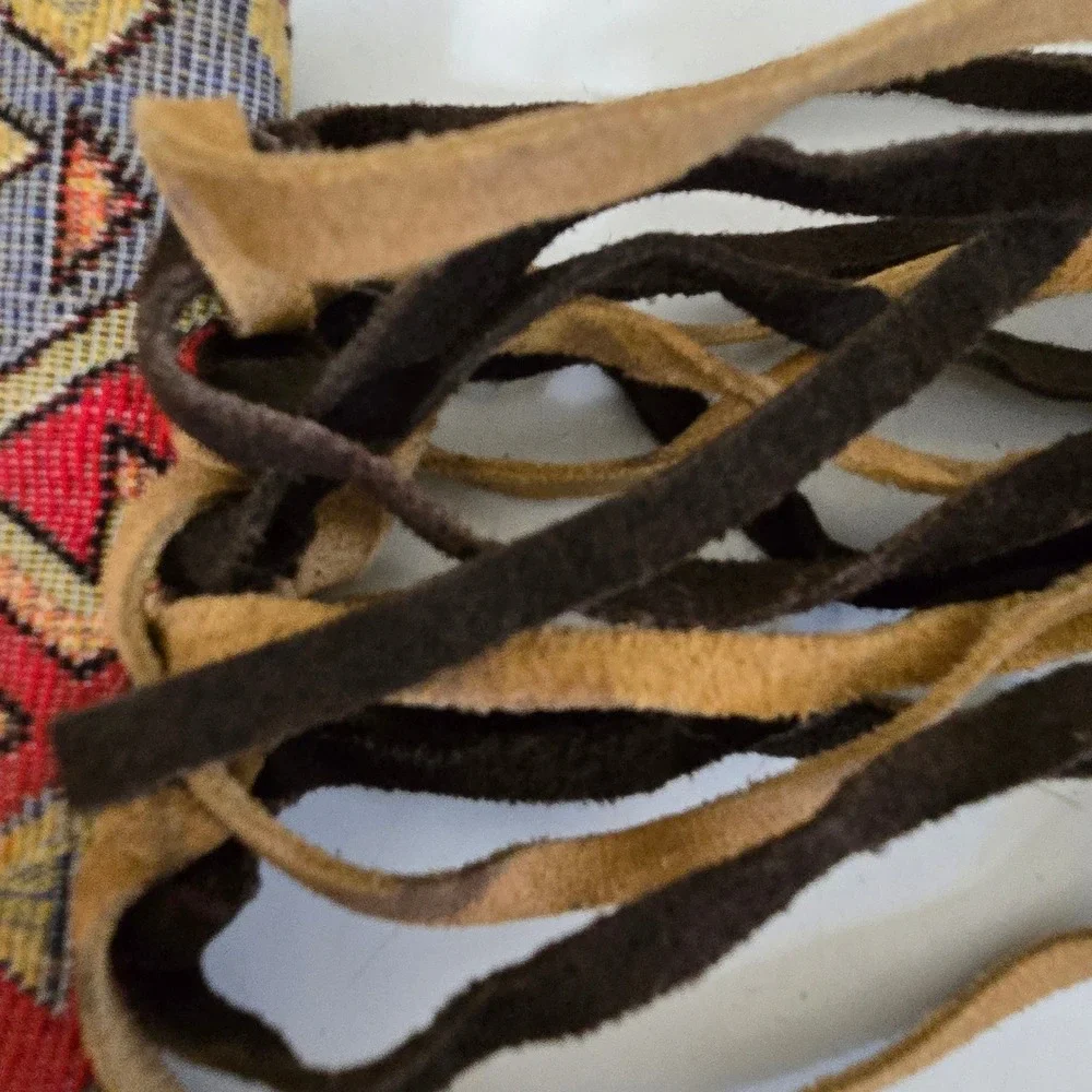 Angel Ranch Taylor Wristlet Clutch Suede Fringe Geometric Multicolor Western