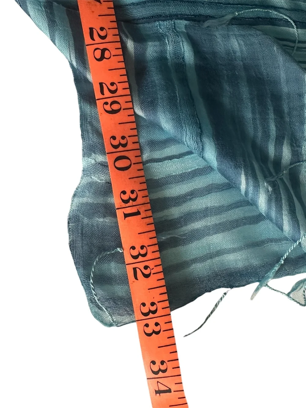 Sheer Striped Scarves In Teal and Pink