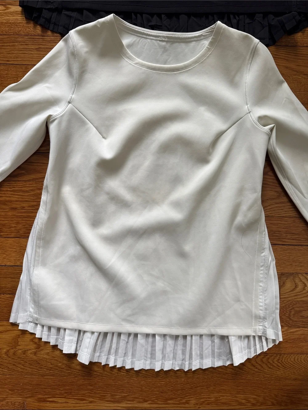 Lululemon Athletica Long Sleeve Pleated Back Swing Top - One Black & One White