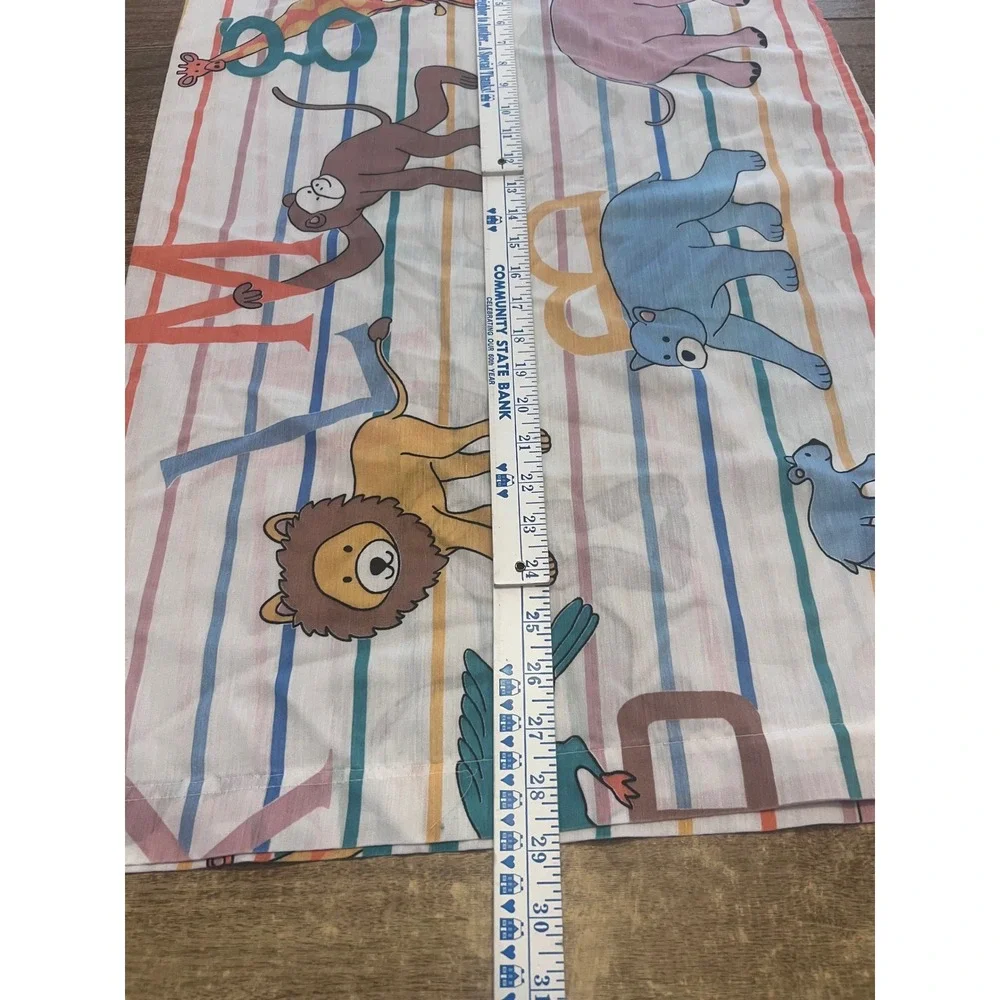 Vintage Dan River Criterion ABCs Zoo Animals Kids Pillowcase 80s Nursery 20x29‎