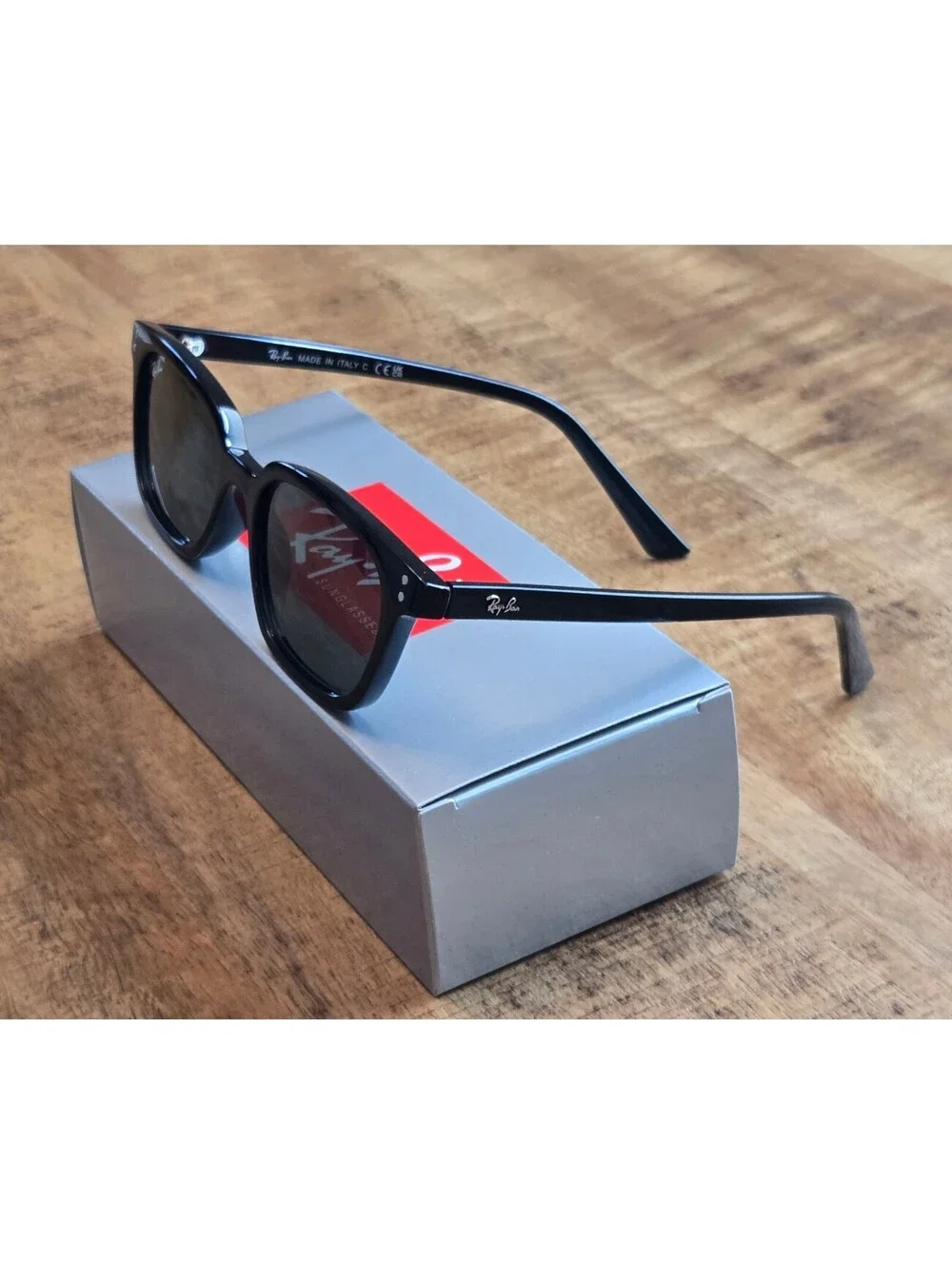 Ray-Ban Sunglasses RB4456 Zaya 6677/71 53mm Black Green 145mm Unisex, ITALY NEW