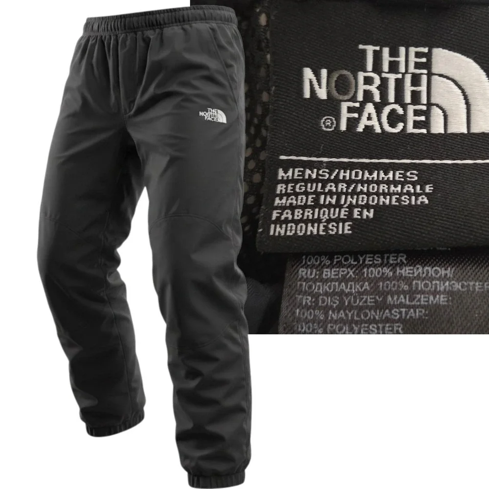 The North Face HyVent Rain Pants Mens Large Black L Waterproof Mesh Lined Hiking