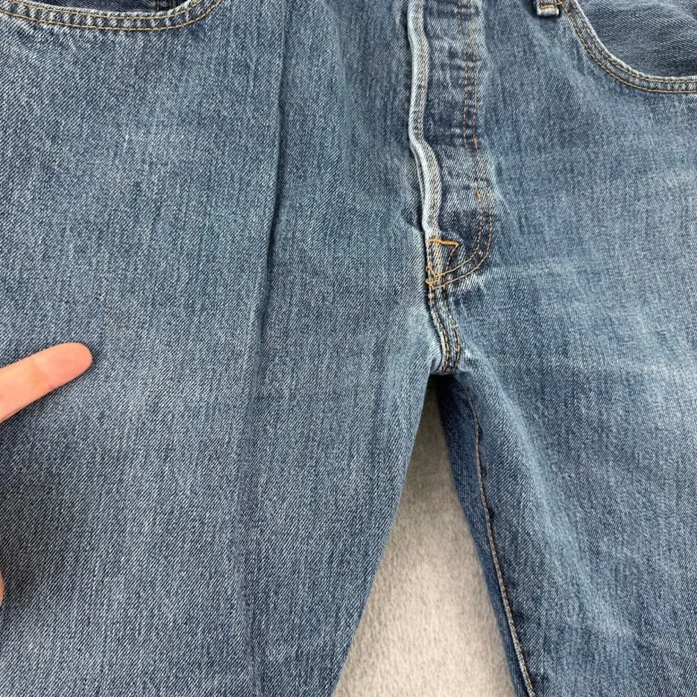 Levi's Jeans Mens 38x30 Blue 501‎ Original Straight Fit Button Fly Denim Regular