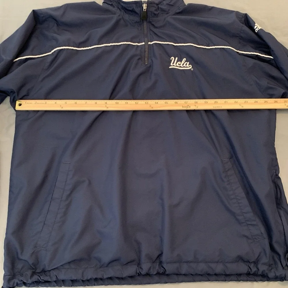 Vintage UCLA Bruins Adidas Windbreaker Mens XL Blue NCAA Basketball Pullover