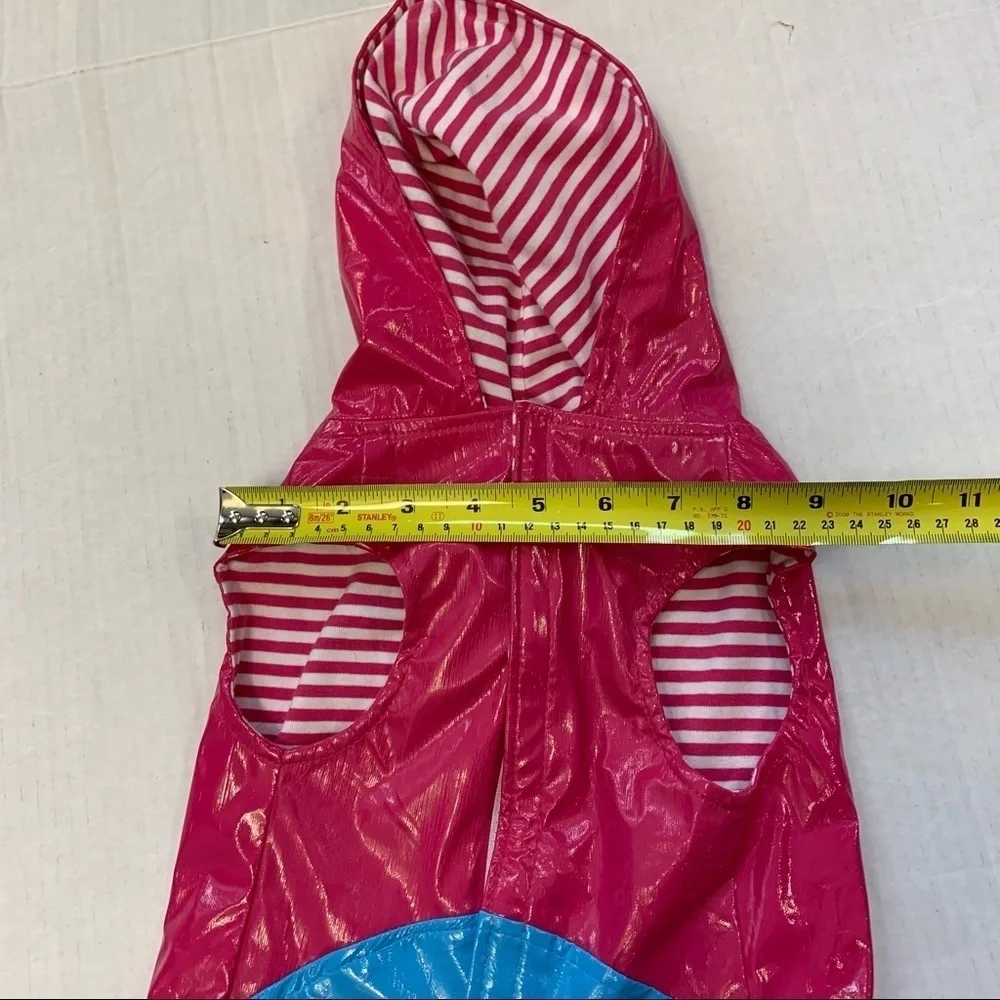 PINK Blue Reversible Dog Raincoat