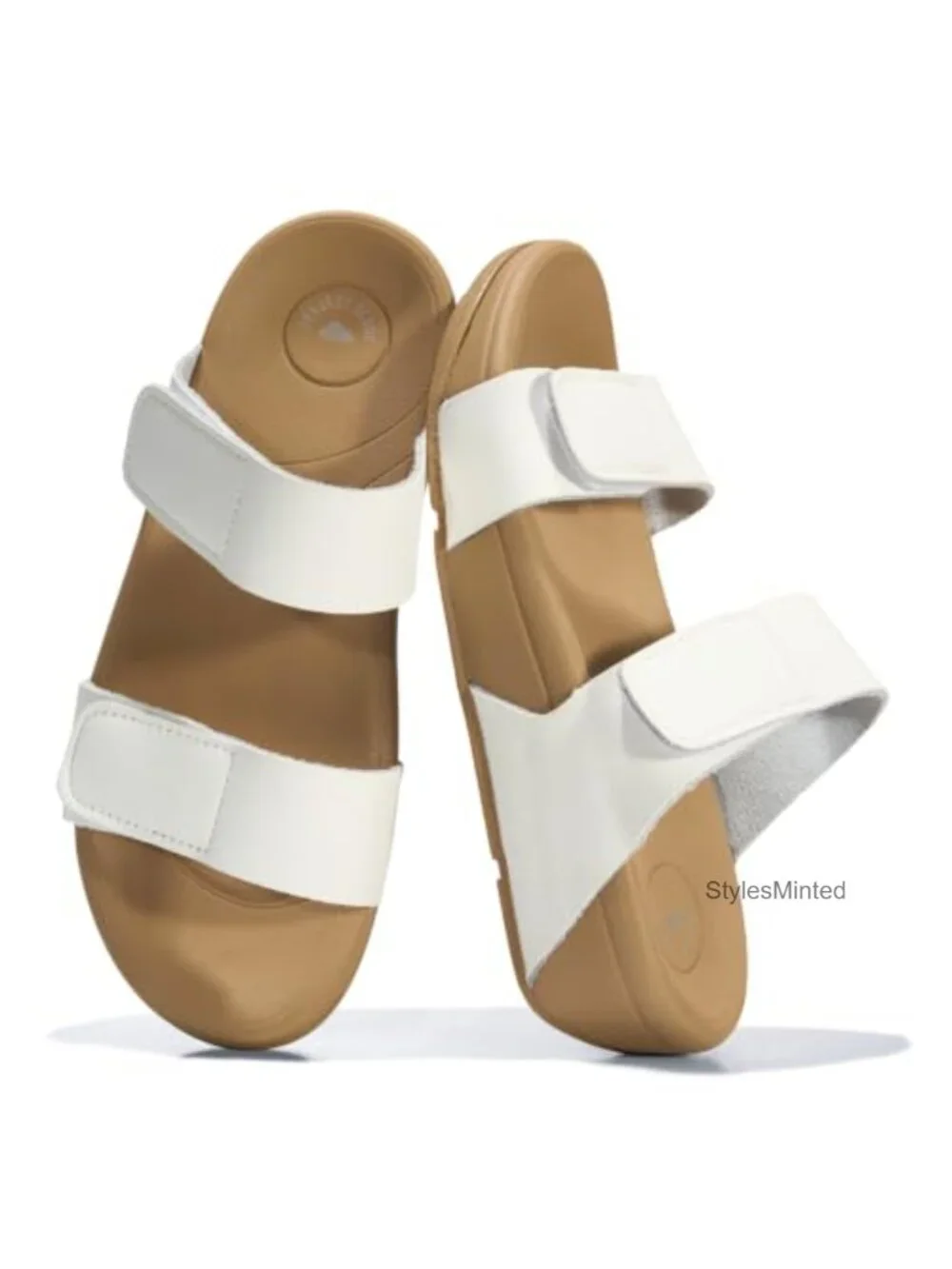 Genuine Leather Platform Slide Sandals Women Non-Slip