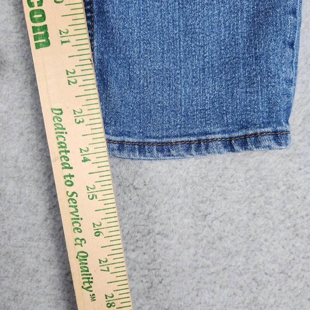Carter's Jeans Boys 12/12A Blue Denim Faded‎ Stretch Medium Wash Straight Leg