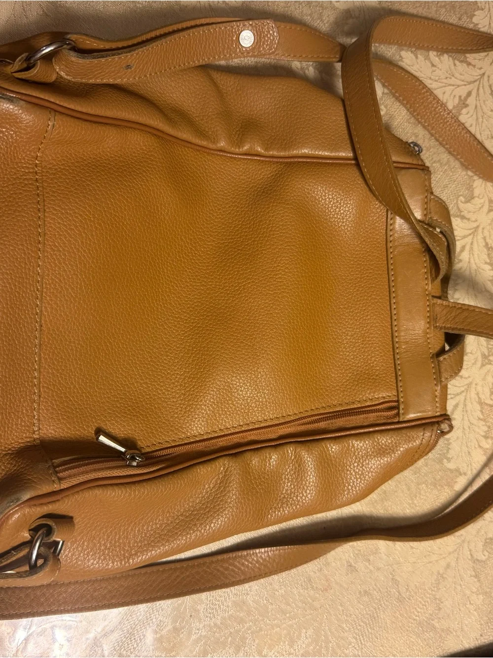 Vintage Longchamp Le Foulonné Light Brown Leather Small Backpack 🤎