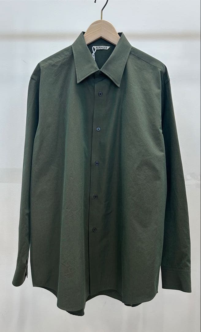 AURALEE WASHED FINX WEATHER CHAMBRAY