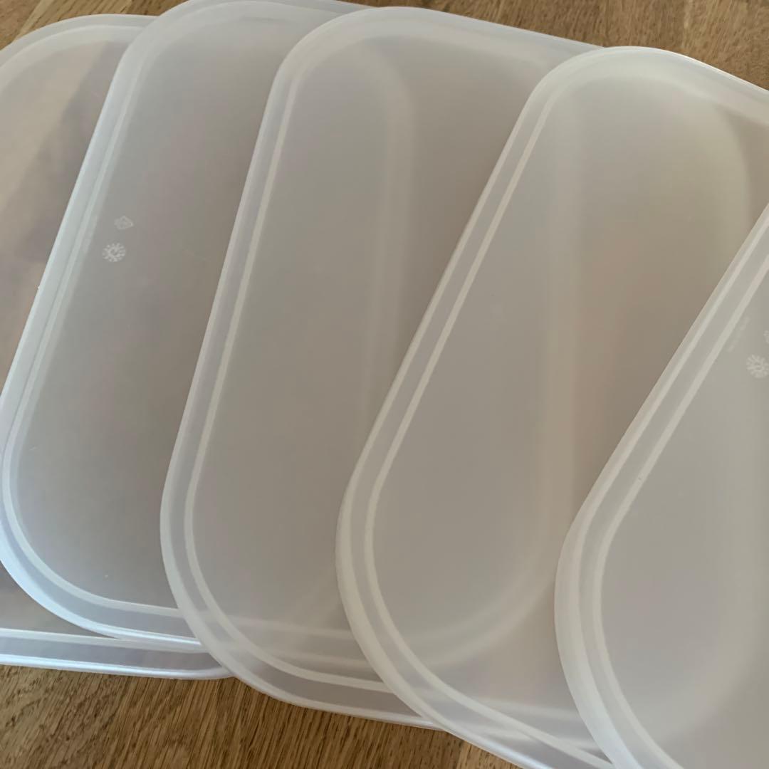 Muji Soft Polyethylene Case Lid, Half Size, Set of 5