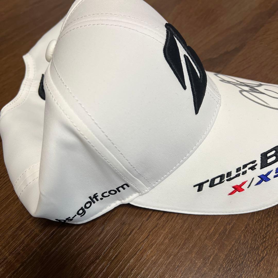 Bridgestone Tour B X XS White Cap - Signed by Nobumitsu Yuhara