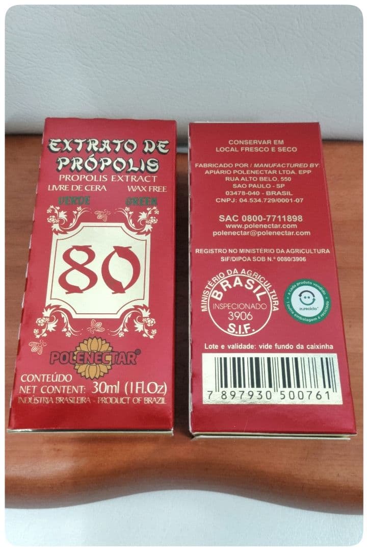 Green Propolis 3 bottles 80% concentration 30ml Expiration 9/29 Pollinextar
