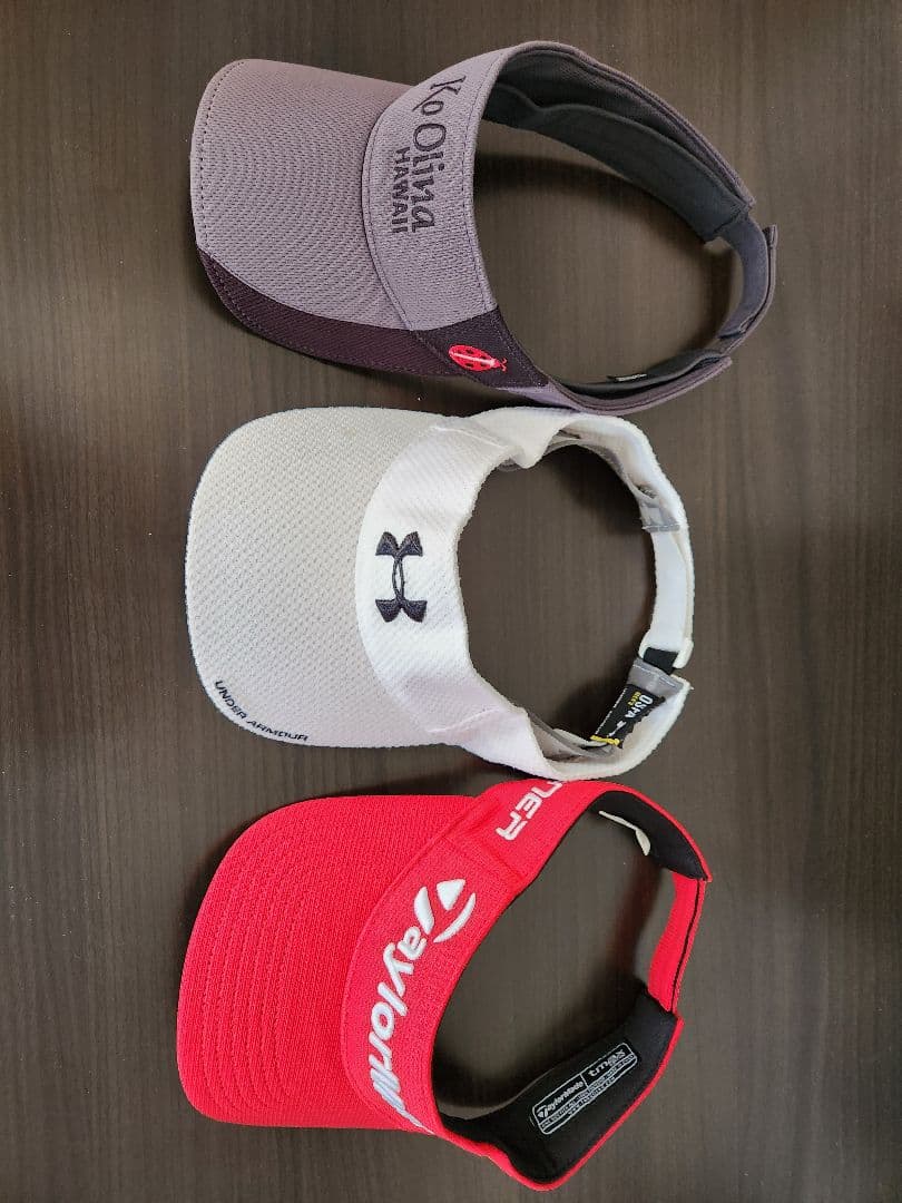 Golf Visor 3-Piece Set: Under Armour, TaylorMade, etc.