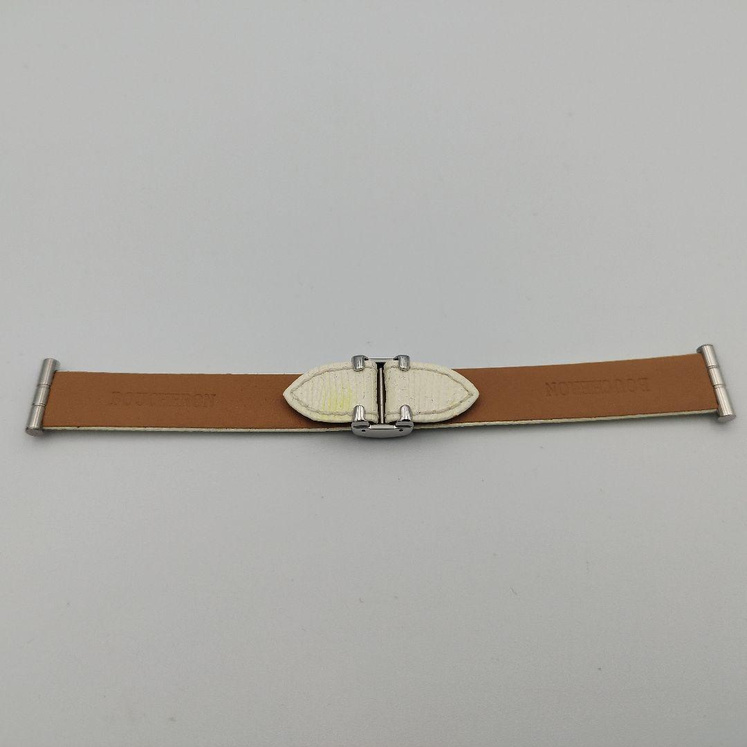 Boucheron Reflet Genuine Belt White Small Size 14mm [Unused]